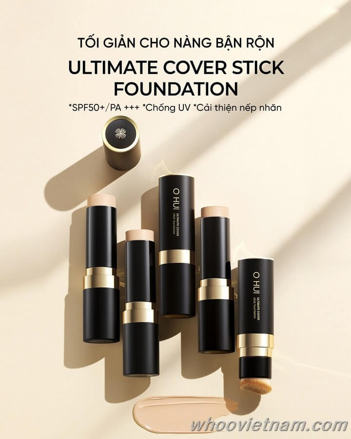  Set Kem Nền OHUI Ultimate Cover Stick Foundation Special 
