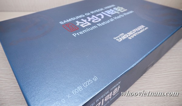 Viên An Cung Ngưu Bổ Não Chống Đột Qụy Hàn Quốc Samsung Gi Ryeok Hwan 60 viên.