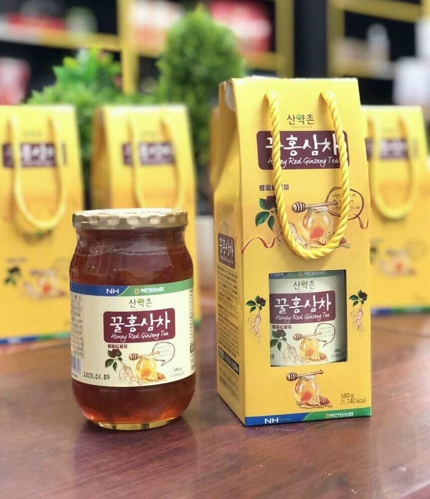 Trà hồng sâm mật ong Honey Red Gingseng Tea của Sanyakchon Nonghyup Hàn Quốc  - OHUI VIETNAM