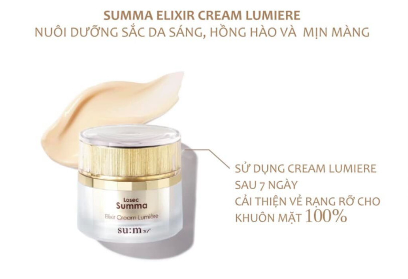 Set dưỡng trắng, chống lão hóa Su:m37 LosecSumma Elixir Cream Lumiere Special 