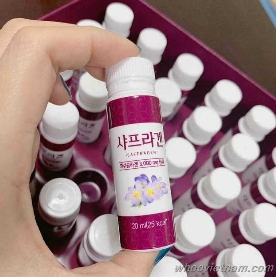 Nước uống nhụy hoa nghệ tây Saffron Collagen 3000mg 30 chai x 20ml Hàn Quốc 
