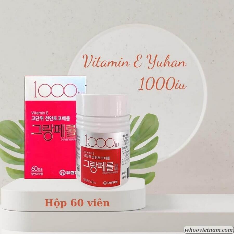 Viên Uống Vitamin E 1000IU Hàn Quốc 60 Viên - Chống Lão Hóa