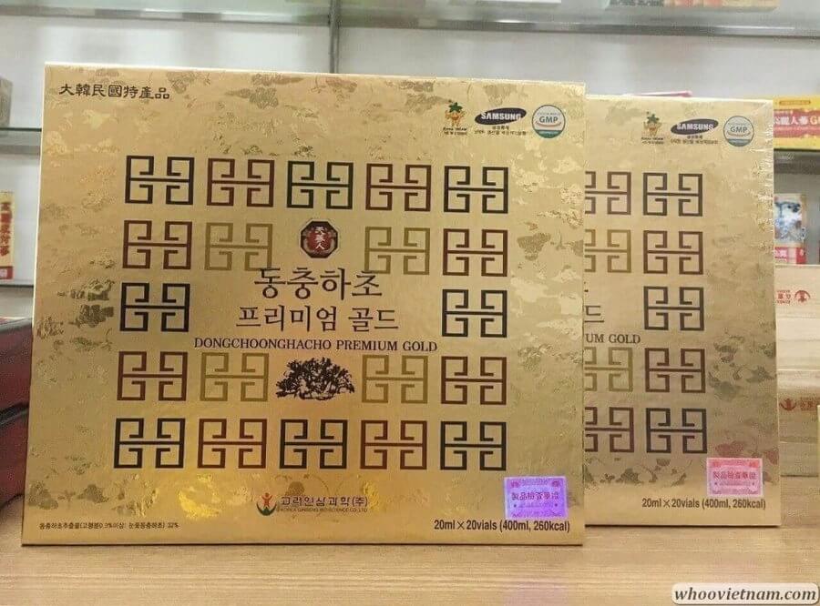 Nước Đông Trùng Hạ Thảo BIO Hàn Quốc Premium Gold 20 Ống