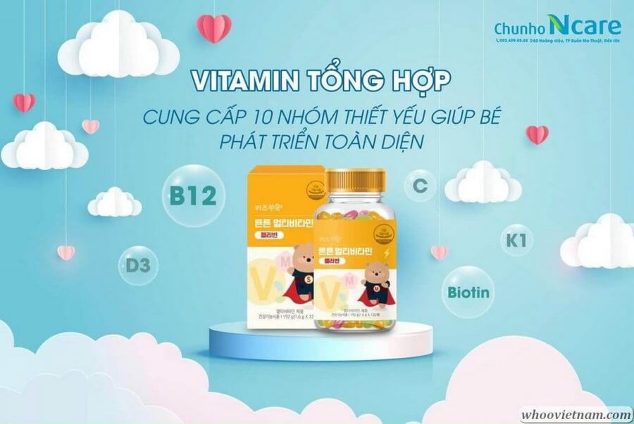 Vitamin Tổng Hợp Chunho Ncare Cho Bé - 120 Viên