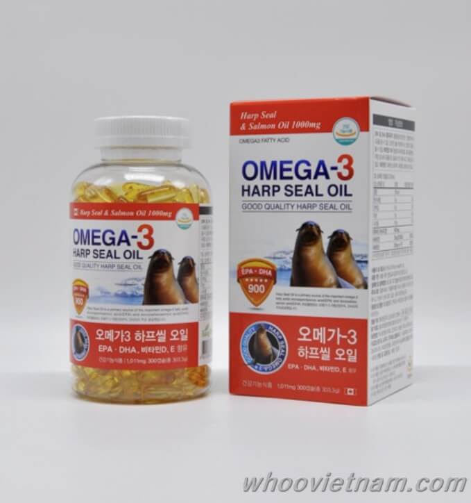 Omega 3 Harp Seal Oil Hải Cẩu Cao Cấp Hàn Quốc Hộp Đỏ 
