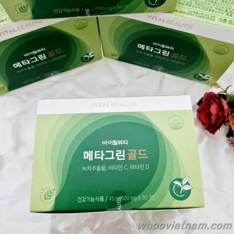 Giảm cân trà xanh Amore Vital Beautie Meta Green Slim Hàn Quốc