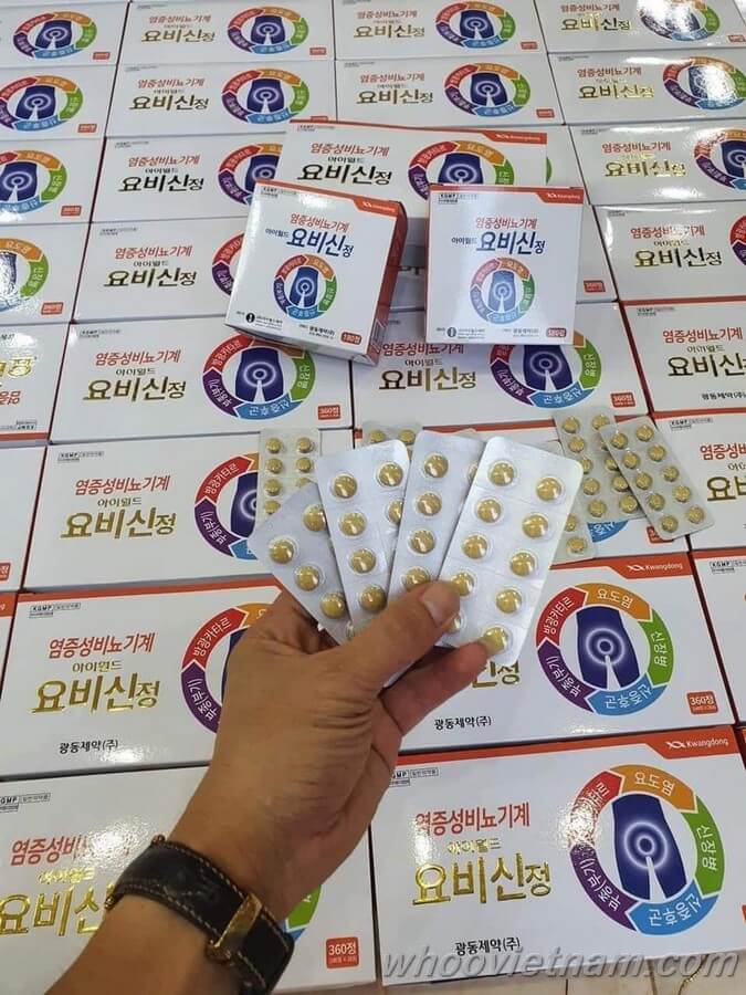 Bổ thận kwangdong Hàn Quốc chống tiểu đêm hộp 360 viên chính hãng